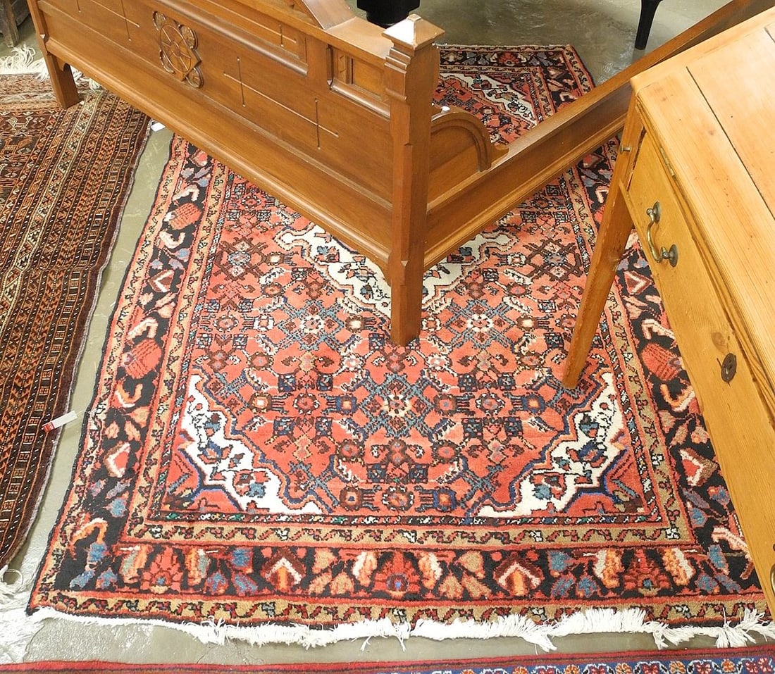 Hand Knotted Persian Rug, Approx. 4'7" x 6'9'. (1 of 3)