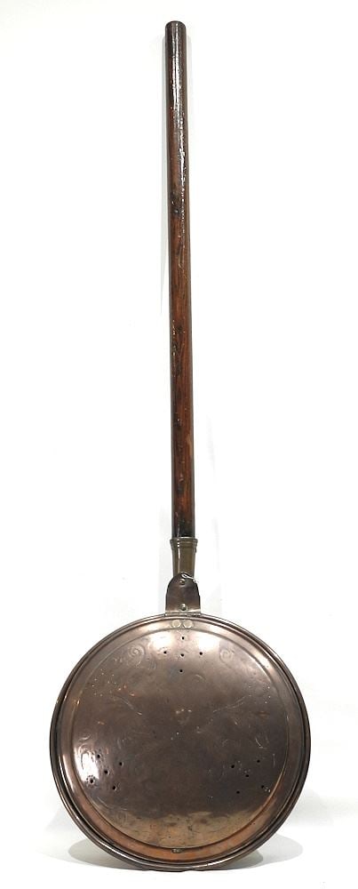19th C. Copper Bed Warmer, 45"l. (1 of 3)