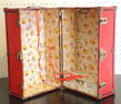 Red Doll's Trunk, 15 3/4"h.