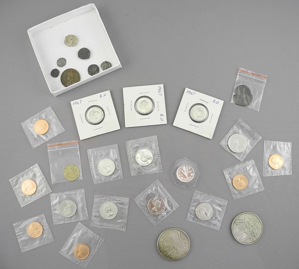 Coin Collection: Georgian Counter / Canadian Uncirculated / Pirate Cob 163*. (1 of 3)