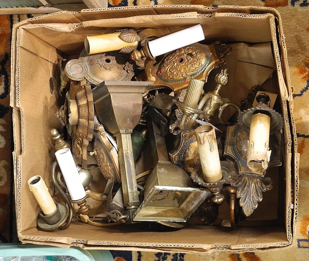 Collection of Vintage Wall Sconces and Light Fixtures. (1 of 1)