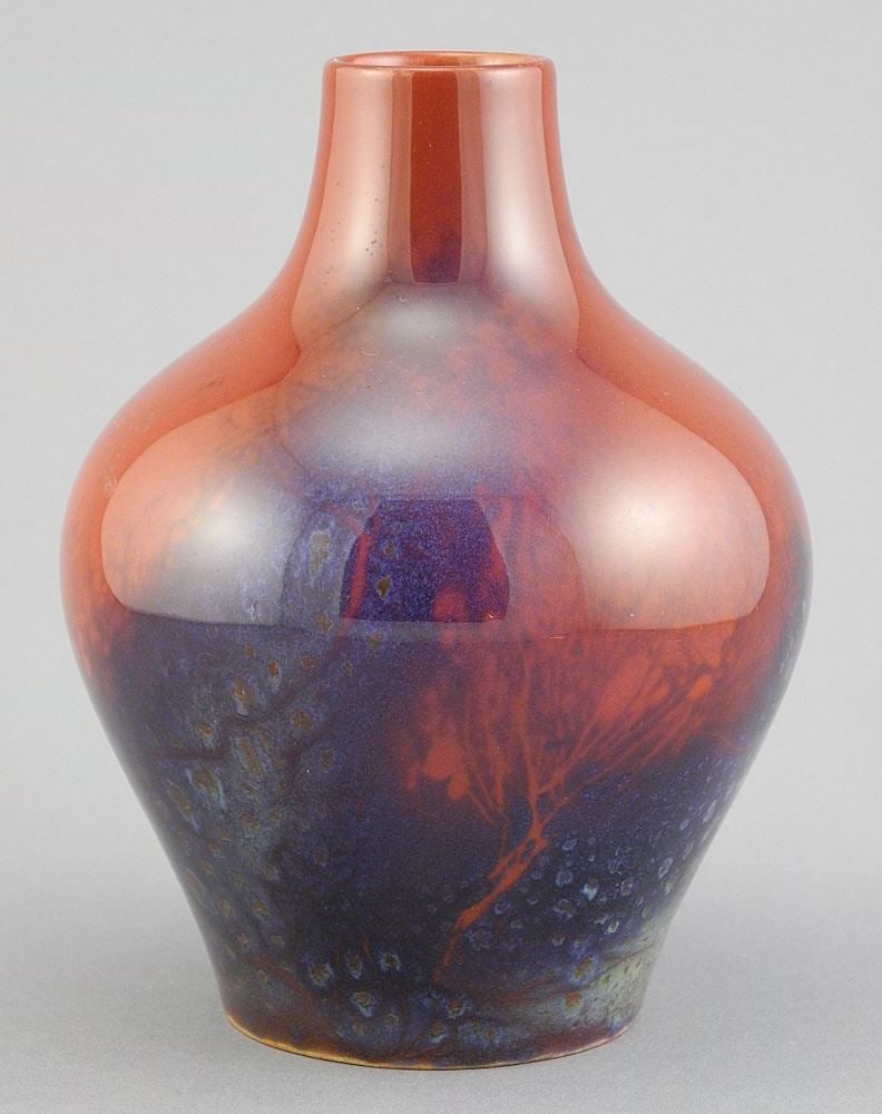 Royal Doulton Sung Flambe Vase signed Noke, 5 3/8"h. (1 of 7)