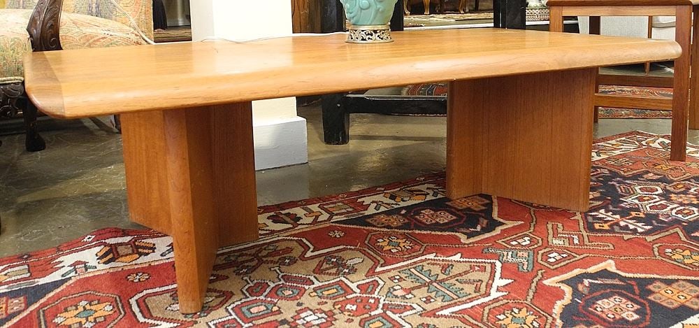 Nordic Furniture Teak Low Table, 54"w. (1 of 2)