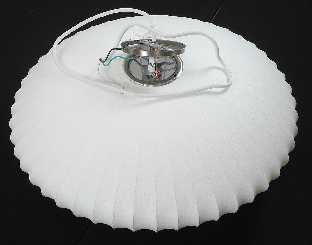 Herman Miller George Nelson Saucer Bubble Light Fixture, 25" Diam. (1 of 5)