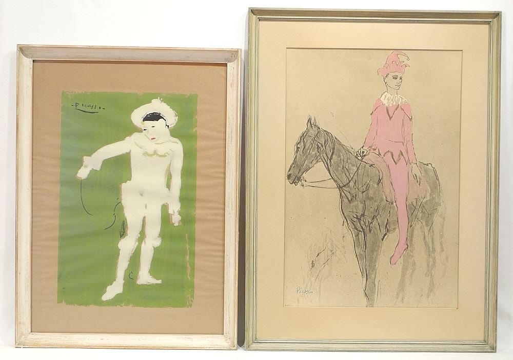 Two Lithographs After Picasso, Larger 24 x 16", "Figures". (1 of 5)
