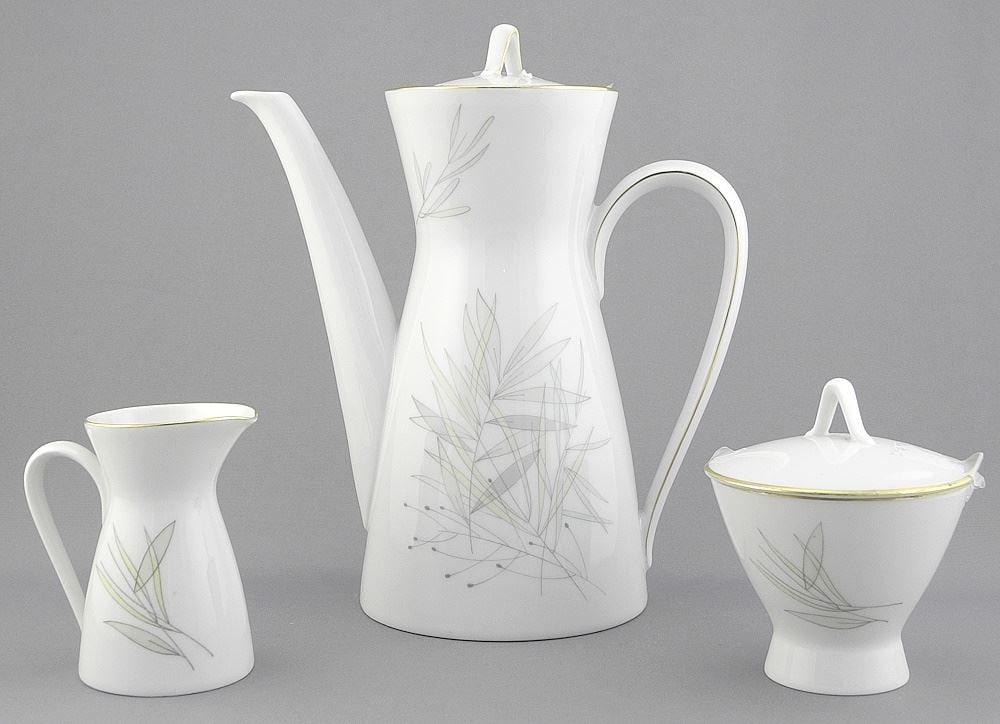 Rosenthal "Grasses" 3 Piece Coffee Service, 9 1/8".: Rosenthal "Grasses" 3 Piece Coffee Service, 9 1/8".