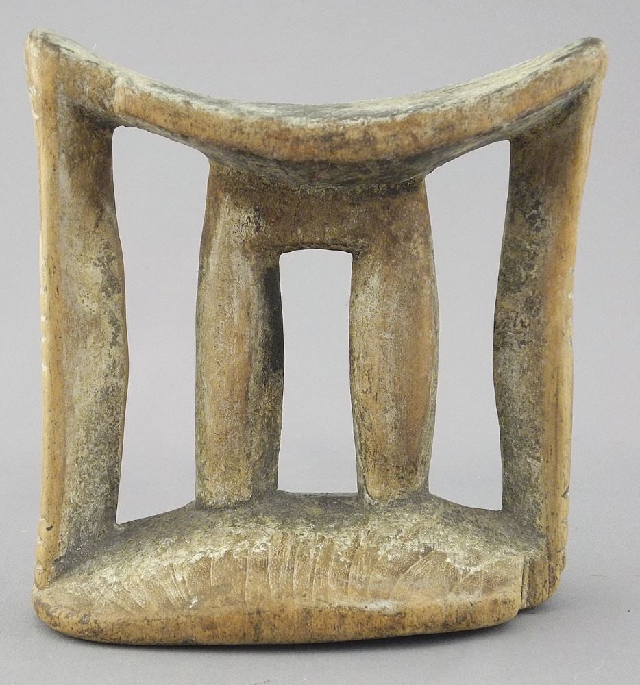 Ethiopian Head Rest Possibly Kambata or A. Russi, 5 3/4"h. (1 of 2)