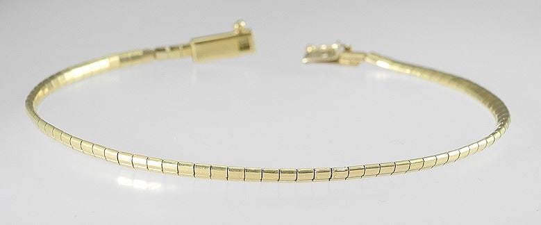 18K (marked 750) Yellow Gold Bracelet, 7 3/4"L, 6.8g. (1 of 3)