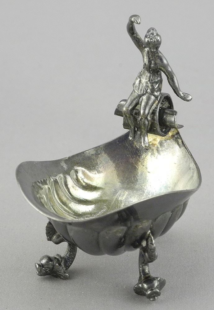 Miniature Foreign Hallmarked Silver Baroque Sauce Boat, 2 5/8"h, 35.4g. (1 of 5)