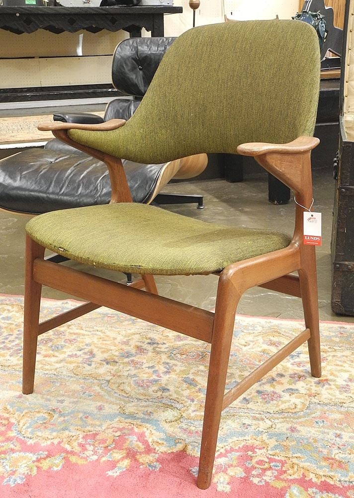 Danish Teak Armchair Design: Arne Vodder, 34 1/2"h.: Danish Teak Armchair Design: Arne Vodder, 34 1/2"h.