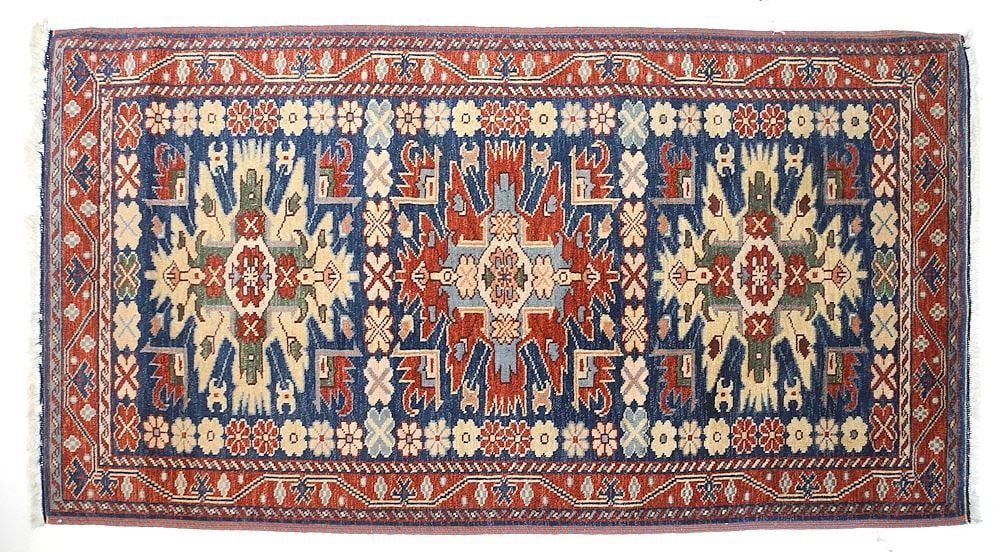 Hand Knotted Persian Carpet, Approximately 5'3" x 3'1" (recently cleaned). (1 of 6)