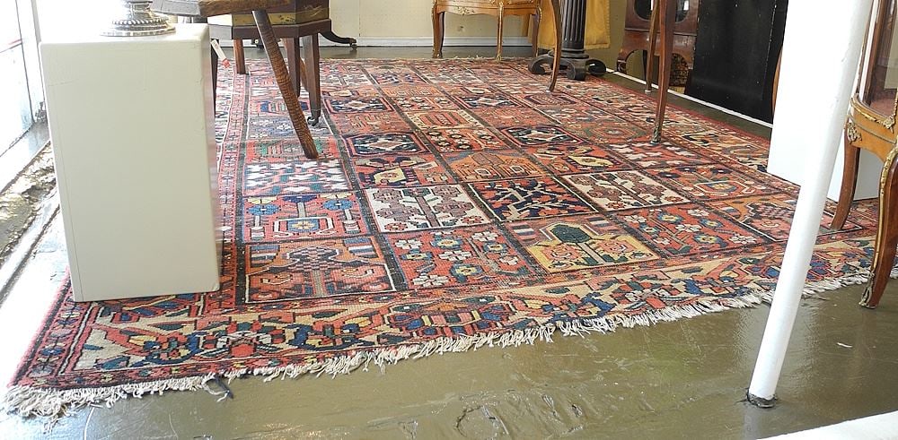 Old Hand Knotted Bakhtiar Carpet Approximately 6'8" x 10'. (1 of 5)