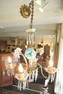 Elaborate Venetian Glass Chandelier, Approximately 23"h.