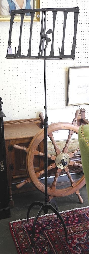 Wrought Iron Sheet Music Stand.: Wrought Iron Sheet Music Stand.