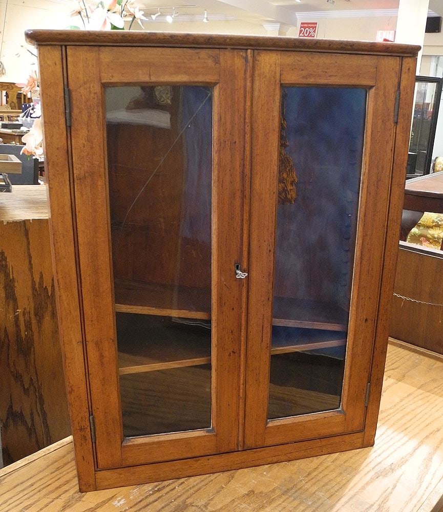 Assymetrical Mahogany Ship's Cabinet , Acquired Seattle, 30 5/8"h.: Assymetrical Mahogany Ship's Cabinet , Acquired Seattle, 30 5/8"h.