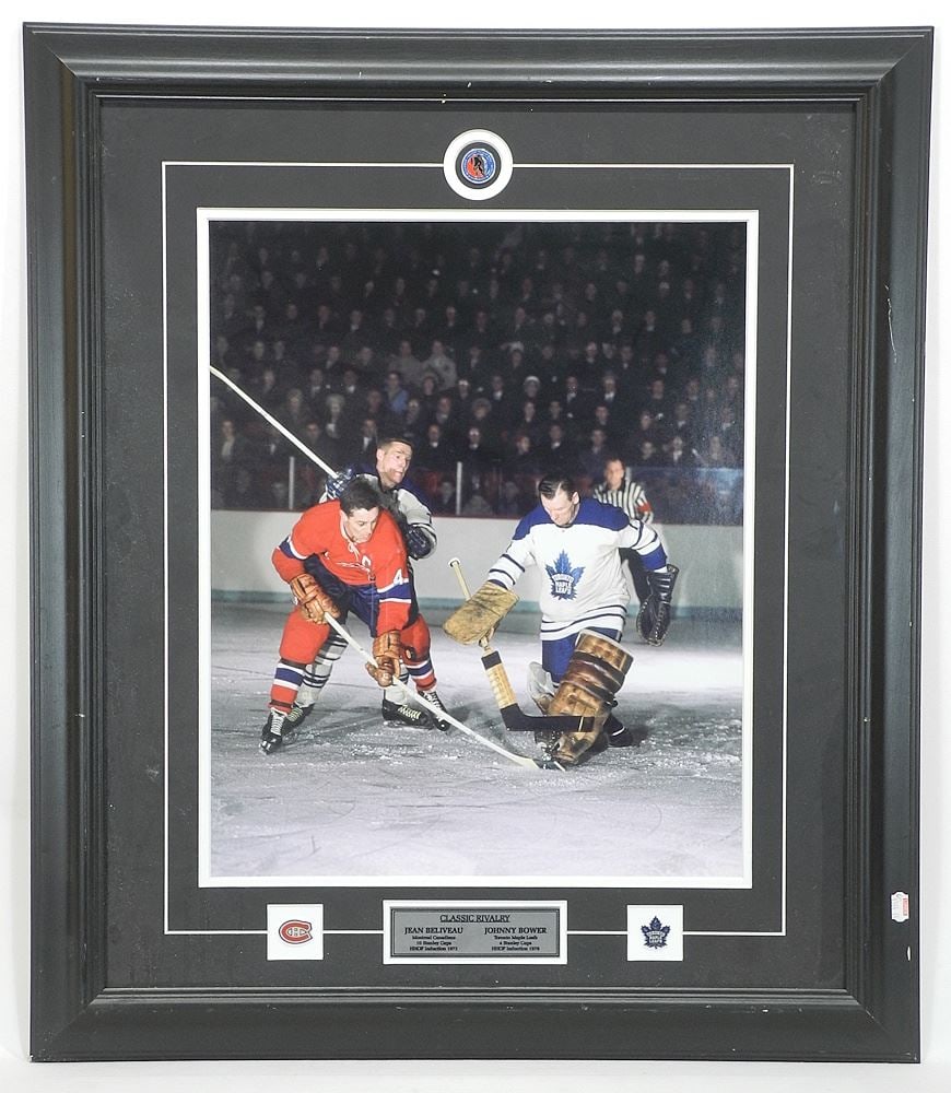 Canadiens/Maple Leafs Commemorative Photograph, 25 1/4 x 21 1/2".: Canadiens/Maple Leafs Commemorative Photograph, 25 1/4 x 21 1/2".