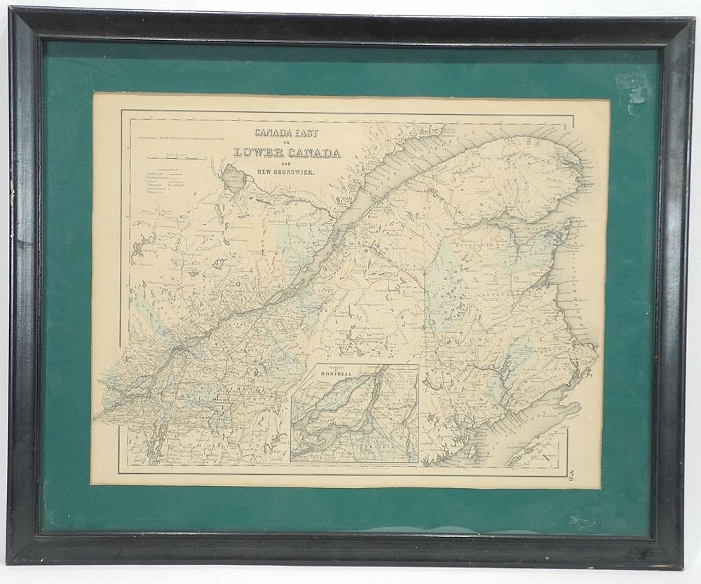 19th C Map Canada East Or Lower - 210561381 1 X 