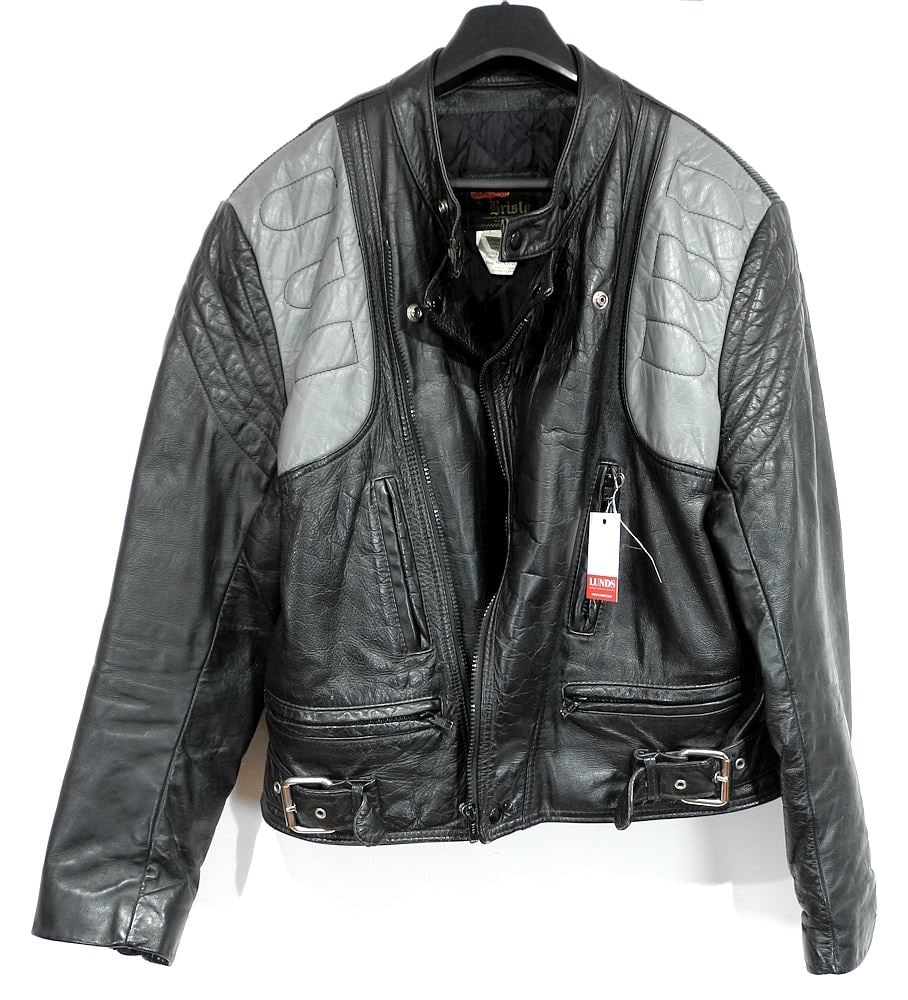 Vintage Golden Crown by Bristol Motorcycle Jacket, Size 44. (1 of 3)
