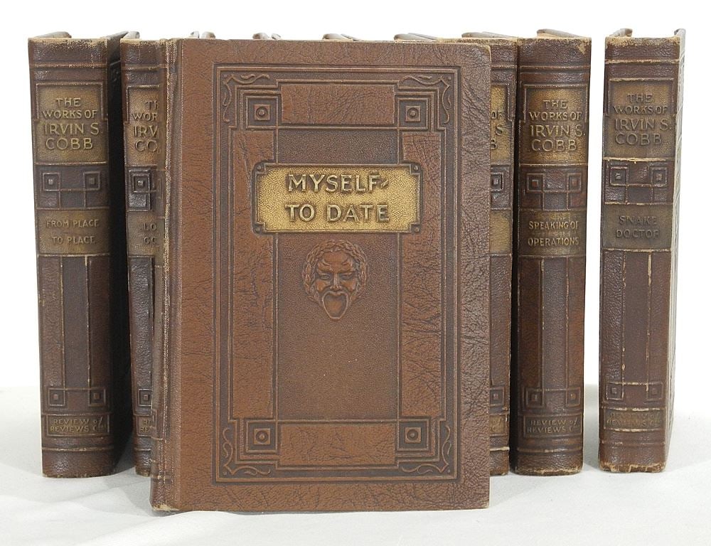 Book: "The Works of Irvin S. Cobb" (Autographed)/Review of Reviews Corp /NY/1923 (1 missing). (1 of 3)