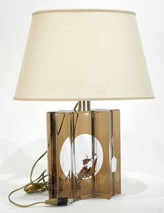 Smart Italia Roma Lucite Table Lamp, 21 1/2"h.: Smart Italia Roma Lucite Table Lamp, 21 1/2"h.