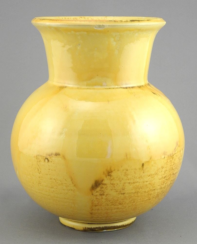 Herman Kaehler Denmark Vase, 7 3/8"h (8mm rim flake noted).: Herman Kaehler Denmark Vase, 7 3/8"h (8mm rim flake noted).