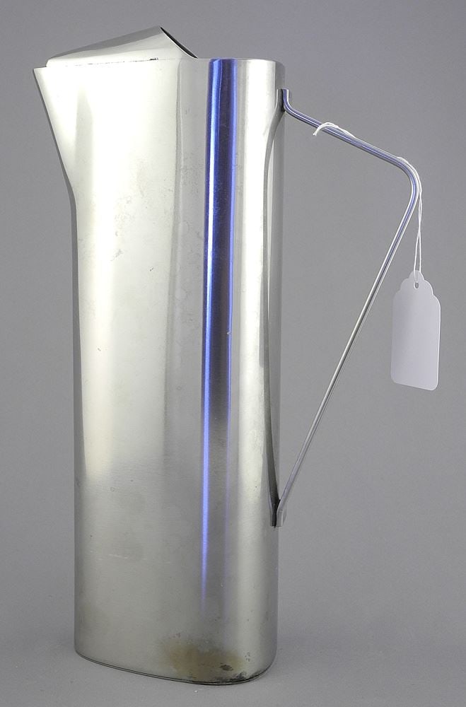 Lundtofte Denmark Stainless Steel Pitcher, 10 1/2"h.: Lundtofte Denmark Stainless Steel Pitcher, 10 1/2"h.
