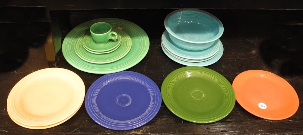 Collection of Fiestaware Pottery. (1 of 2)