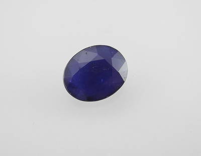 7.45ct Certified Blue Sapphire Gemstone (appraisal $8,940).: 7.45ct Certified Blue Sapphire Gemstone (appraisal $8,940).