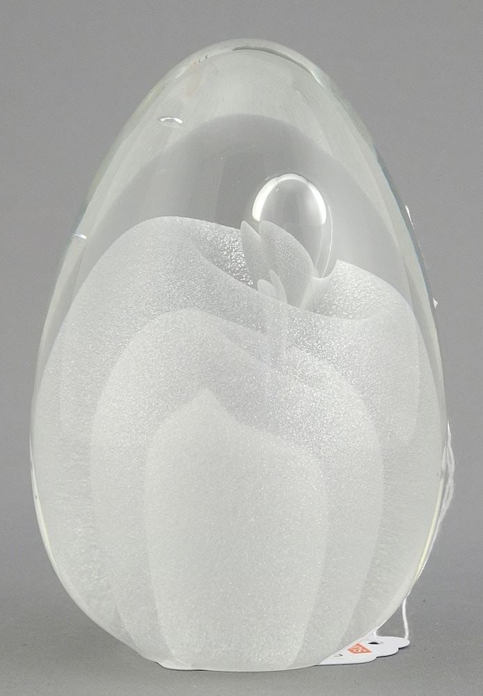 Orient & Flume Paperweight, Vortex Iridescent, Ed Seria Design, 4 1/8"h: Orient & Flume Paperweight, Vortex Iridescent, Ed Seria Design, 4 1/8"h