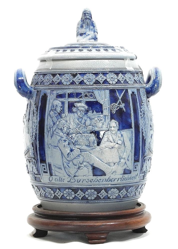 Salt Glazed Stoneware Rumtopf Jar.: Salt Glazed Stoneware Rumtopf Jar.