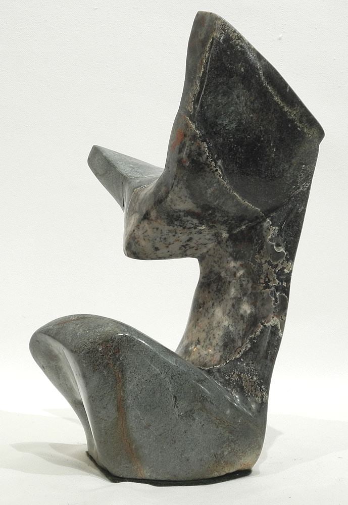 Zimbabwe Abstract Stone Sculpture, 12 1/2"h. (1 of 3)