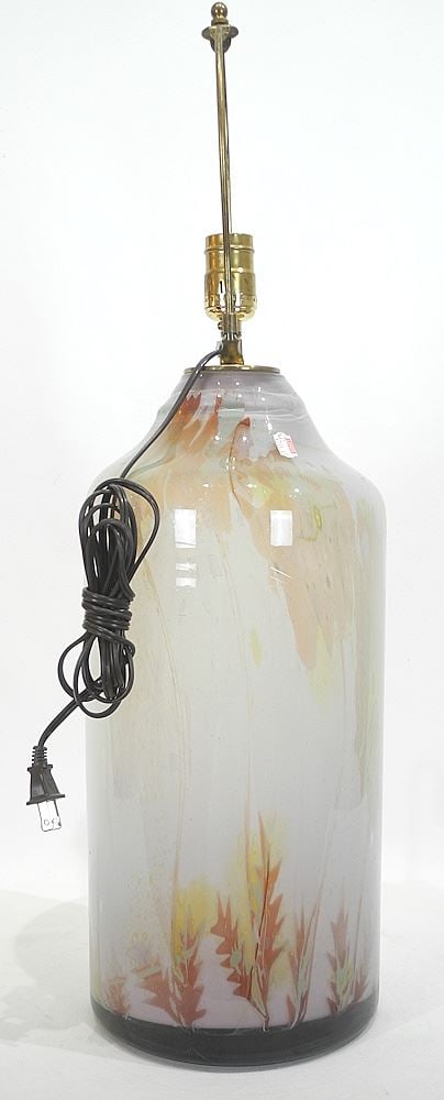 Handblown Glass Lamp Stand Design: Dillon Clarke.: Handblown Glass Lamp Stand Design: Dillon Clarke.
