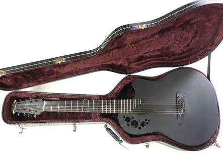 Ovation Molded Body 8 String Acoustic Electric Guitar with Hard Case.: Ovation Molded Body 8 String Acoustic Electric Guitar with Hard Case.