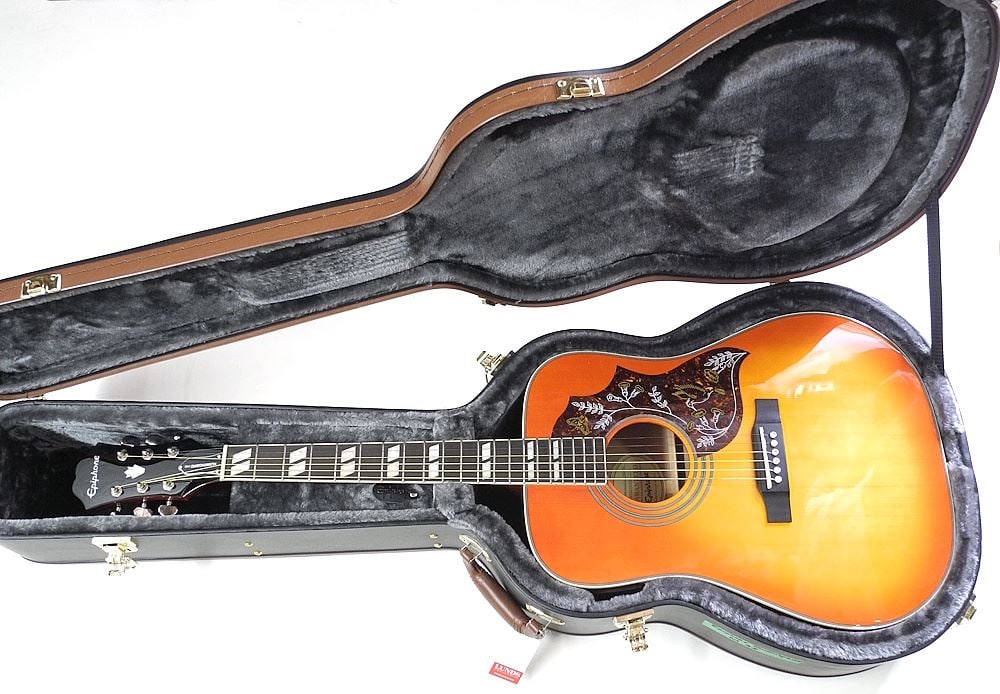 Epiphone Hummingbird Pro/FC Acoustic Guitar 16052301751 with Hard Case. (1 of 8)