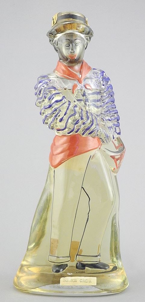 Vintage Licorera DeCuja Rum Bottle Containing Liquid, 11 1/2". (1 of 3)