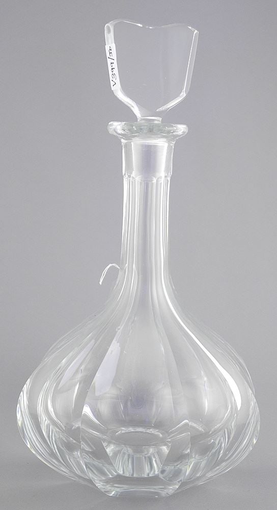 Orrefors Crystal Decanter, Model 2996, 10 1/2"h. (1 of 2)