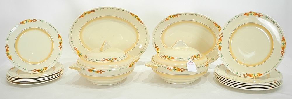 Collection of Wilkinson Ltd. Clarice Cliff Design Dinner Ware. (1 of 4)