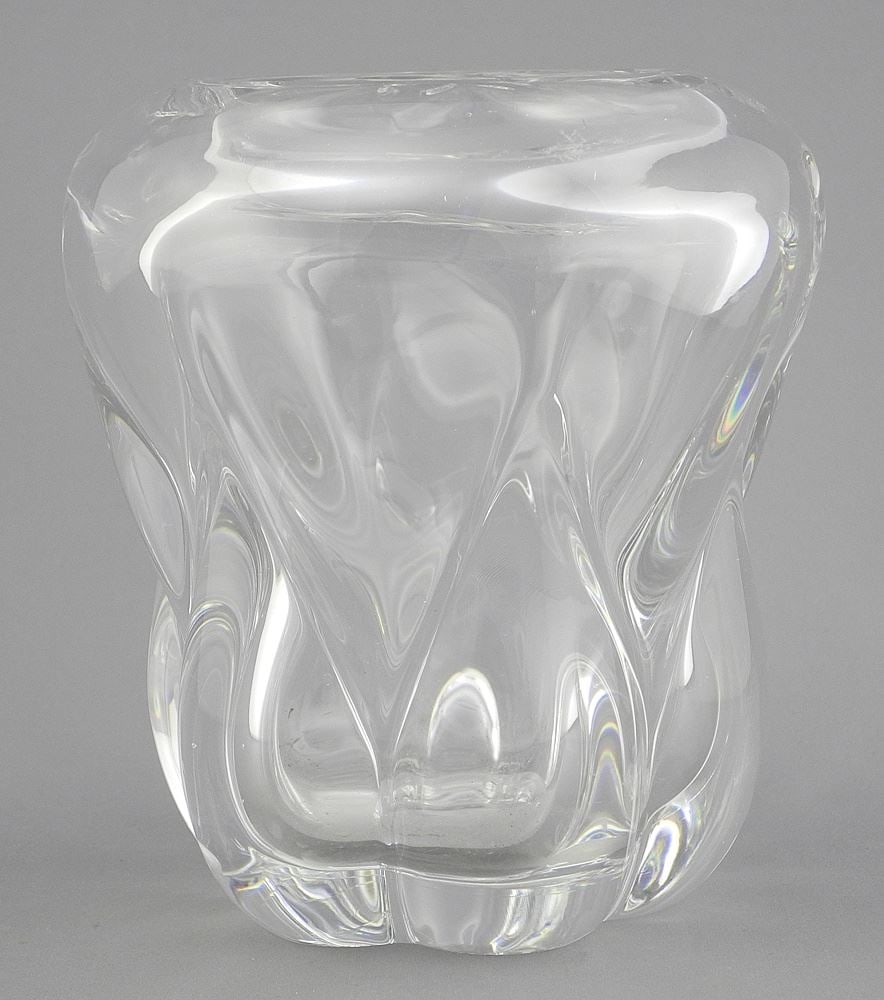 Val St. Lambert Crystal Vase, Design Guido Bon, 5 5/8".: Val St. Lambert Crystal Vase, Design Guido Bon, 5 5/8".