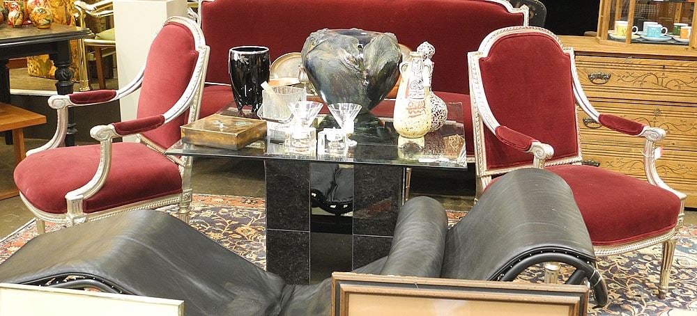Pair of Louis XVI-Style Silvered Wood Fauteuil Chairs.: Pair of Louis XVI-Style Silvered Wood Fauteuil Chairs.