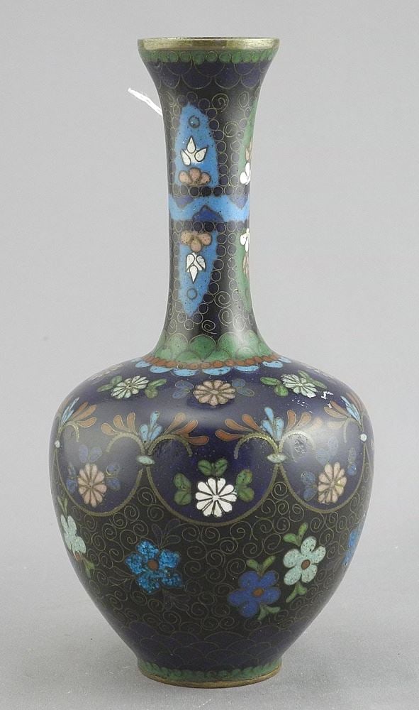 Japanese Cloisonne Vase, 6 1/4"h.: Japanese Cloisonne Vase, 6 1/4"h.