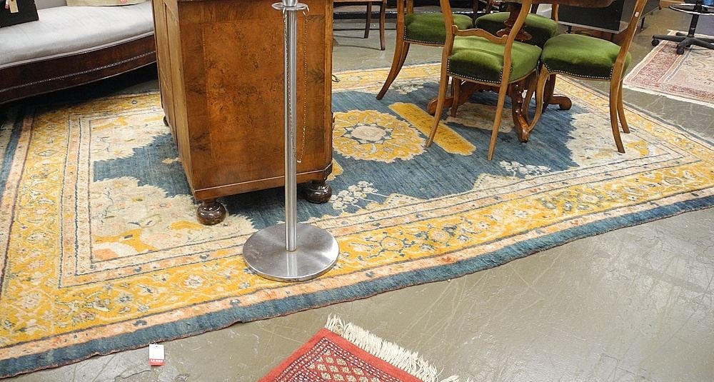 Hand Knotted Persian Carpet with Two Calligraphic Cartouches. (1 of 5)