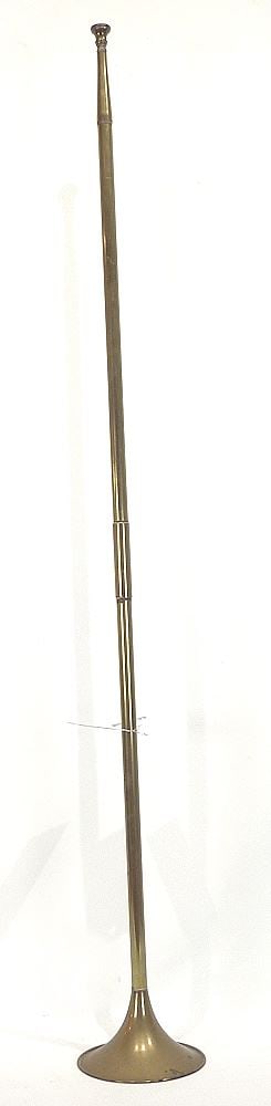 English Brass Hunting-Style Horn, 42: English Brass Hunting-Style Horn, 42