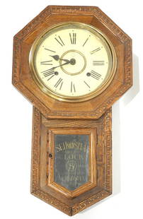 Seikosha Japanese Wall Clock, 21 1/2 "h.: Seikosha Japanese Wall Clock, 21 1/2 "h.