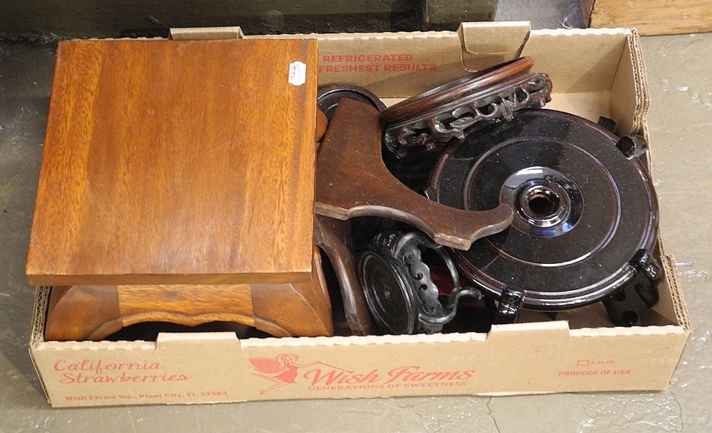 Collection of Asian Vase Stands.: Collection of Asian Vase Stands.