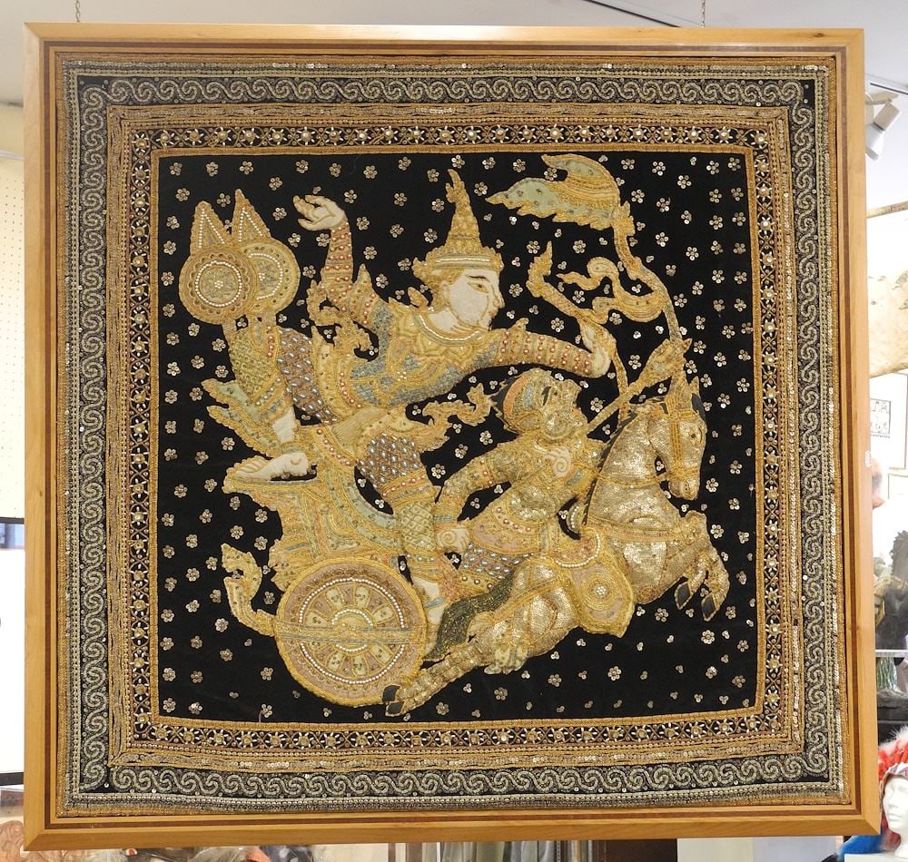 Burmese Kalaga Panel, 39 x 39". (1 of 1)