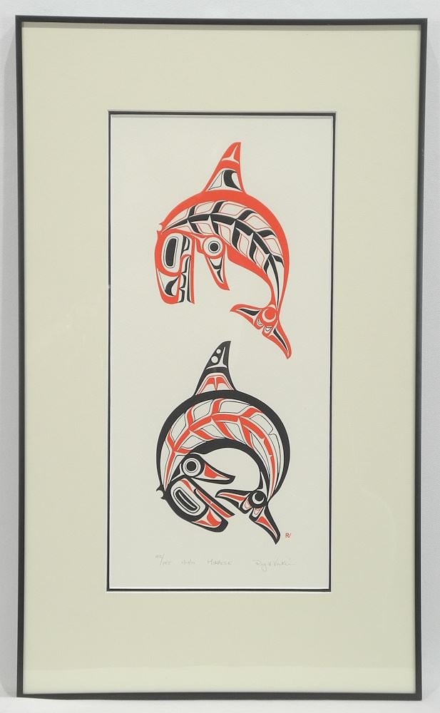 Serigraph signed Roy Henry Vickers, 14 x 6 1/2", "Miracle", 11/24/77 #42/195. (1 of 4)