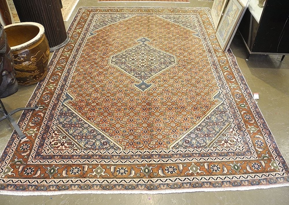 Hand Knotted Ardabil Carpet Approximately 6'4" x 9'4". (1 of 3)