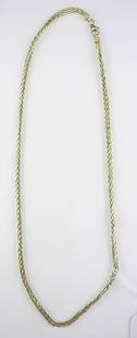 14K Gold Necklace, 7.61g.: 14K Gold Necklace, 7.61g.