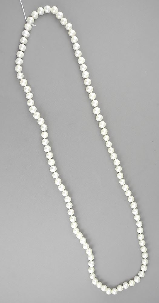 Opera Length Cultured Freshwater Pearl Necklace, 6-8mm, 34"L.: Opera Length Cultured Freshwater Pearl Necklace, 6-8mm, 34"L.