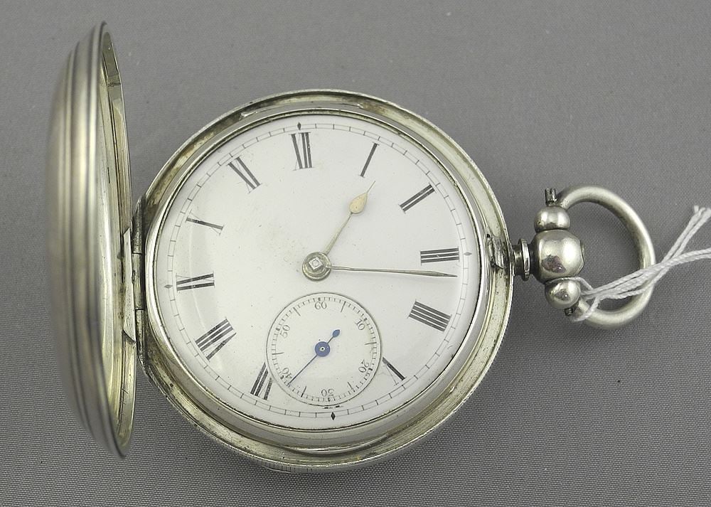 Silver Hallmarked Pair Cased Pocket Watch. (1 of 6)